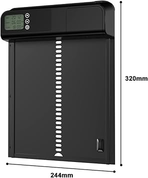 Automatic Chicken Coop Door, Timer Switch Chicken Coop Door LCD Screen Waterproof Automatic Hen House Door Opener, for Duck, Chicken