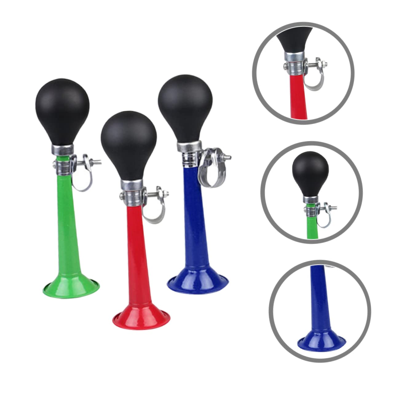 Toddmomy Cloche De Vélo pour Porte-Vélo Arrière Porte-Vélo Chaîne Klaxon Sonnette De Vélo Support De Téléphone pour Vélo Pompe À Vélo Vélos De Route Cyclisme Polyvalent Sonnette