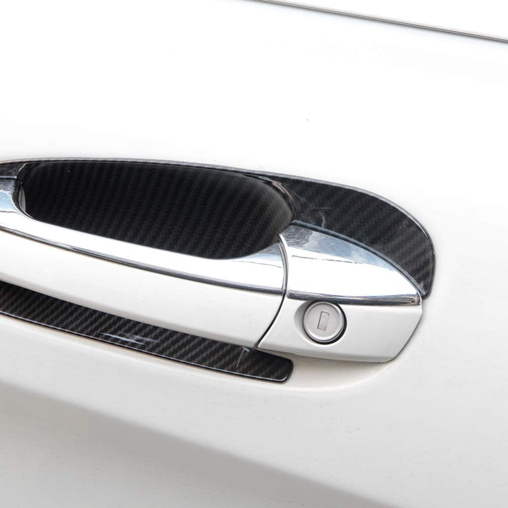 Carbon Fiber Car Exterior Door Bowl Trim For Mercedes Benz GLK GL ML C Class W204 X204 Car Accessories