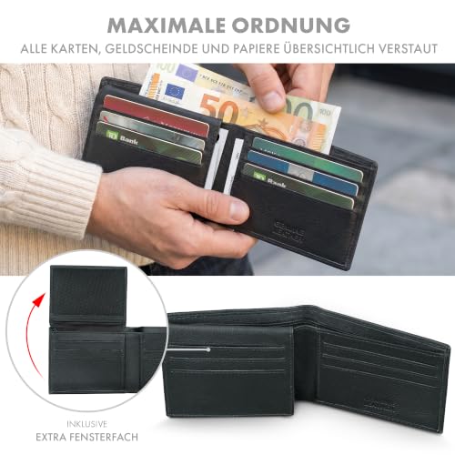 Portefeuille homme cuir véritable extra plat avec protection RFID - 3