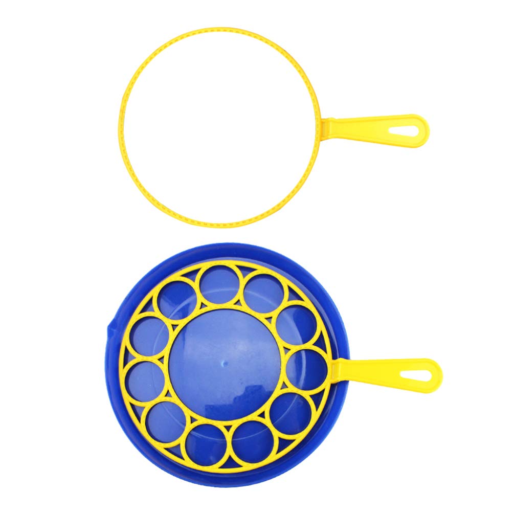 TOYANDONA 3pcs Bubble Wands Big Bubble Hoop Funny Bubbles Maker for Baby Children Kids Toddlers Outdoor Playtime Birthday Games (1pc Plate + 2pcs Hoop)