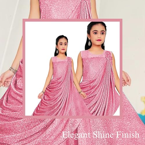 Image of Z Z D Fashion 7040 Trendy Party Sequin Work Full Length Gown Dress for Girls