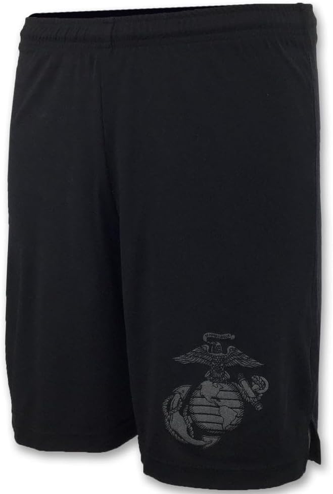 Armed Forces Gear Marines Men's PT Shorts (Black)