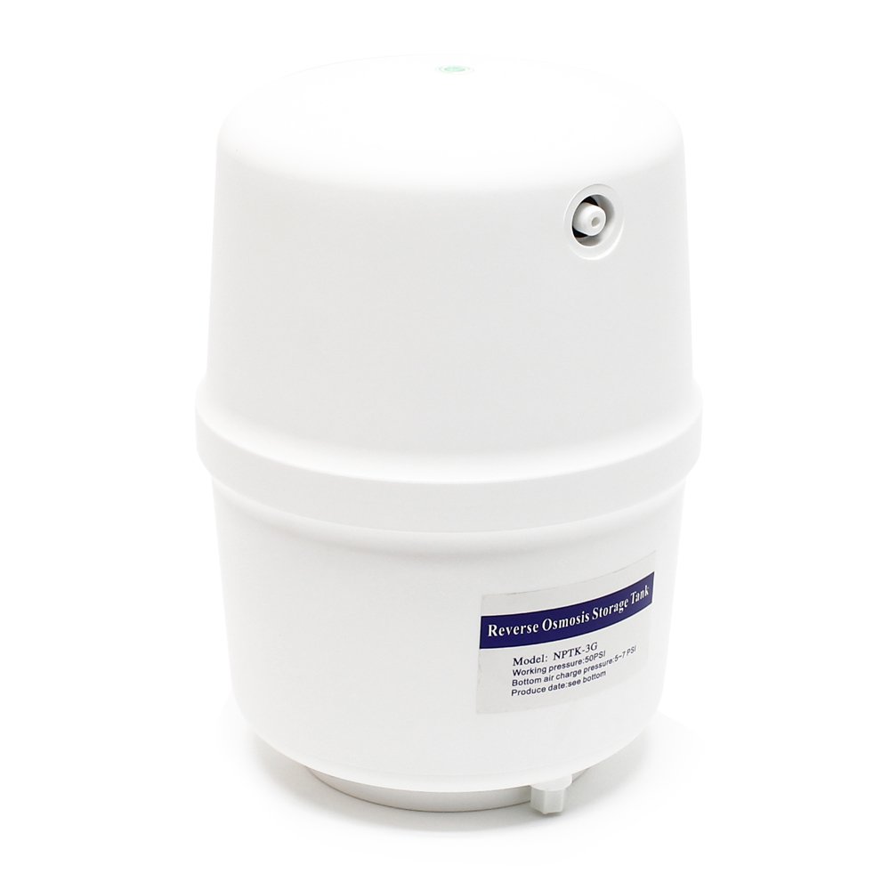 Naturewater 5 Stufen Umkehrosmose 180 L/Tag mit Druckerhöhungspumpe und Druckanzeige, RO Omsoseanlage für sauberes Trinkwasser