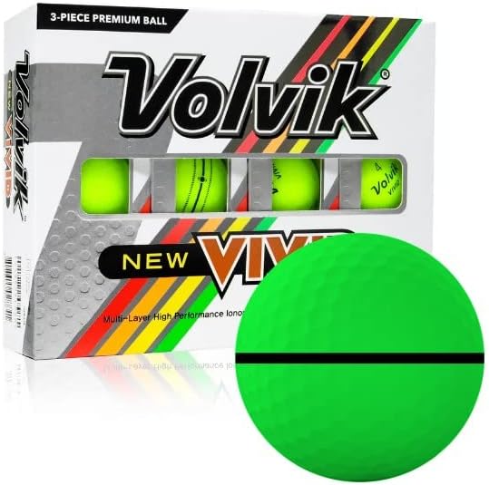 Volvik 2022 Vivid Matte Green AlignXL Golf Balls