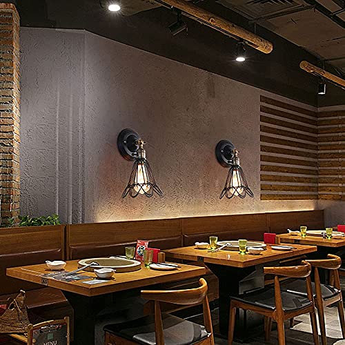 Lámparas de pared para ahorrar espacio: pack de 2 luces de metal ajustables 3