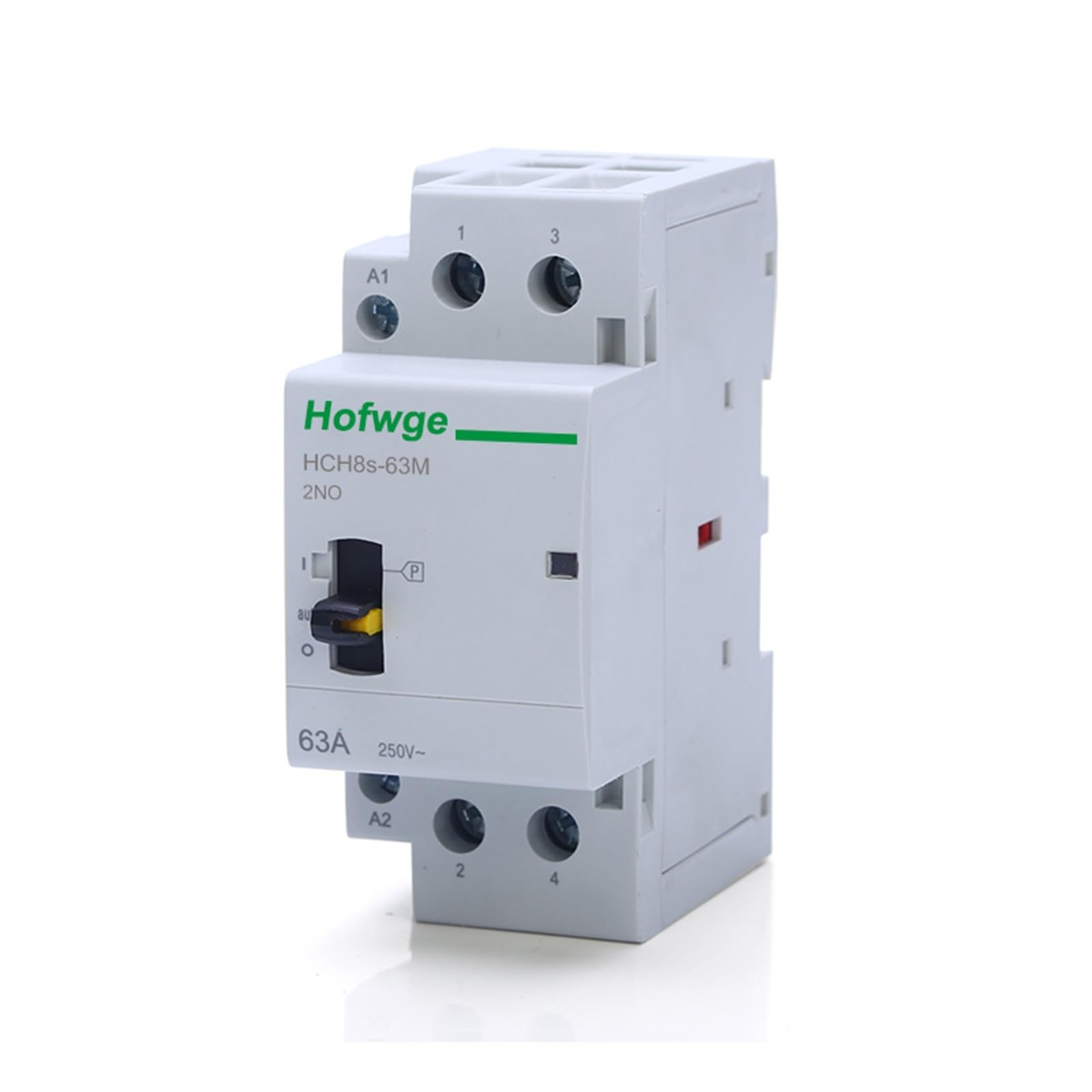 Stycznik modułowy AC do użytku domowego HCH8s-63M 4P 40A 24V 110V 220V szyna DIN z ręcznym przełącznikiem sterującym 4NO 2NO2NC lub 4NC(4p 63a 4no 230v)