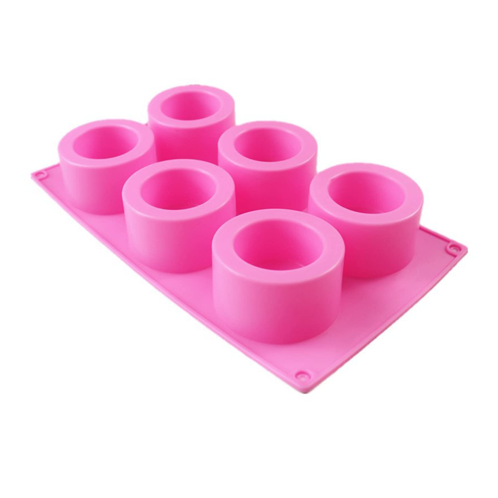 Jazuaiao 6-Cavities Water Cup Silicone Mold Epoxy Resin Casting for Cup Mug Tealight Holder Candlestick Pen Tealight for Resin