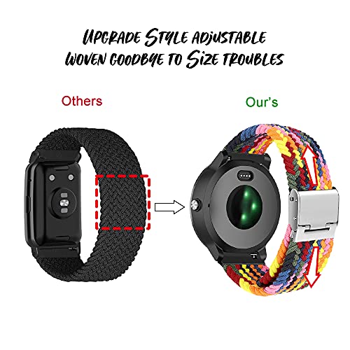 Niboow 20mm Strap for Garmin Venu Sq 2/Venu Sq 2 Music/Venu Sq/Venu Sq Music/Venu 2 Plus - Image 4
