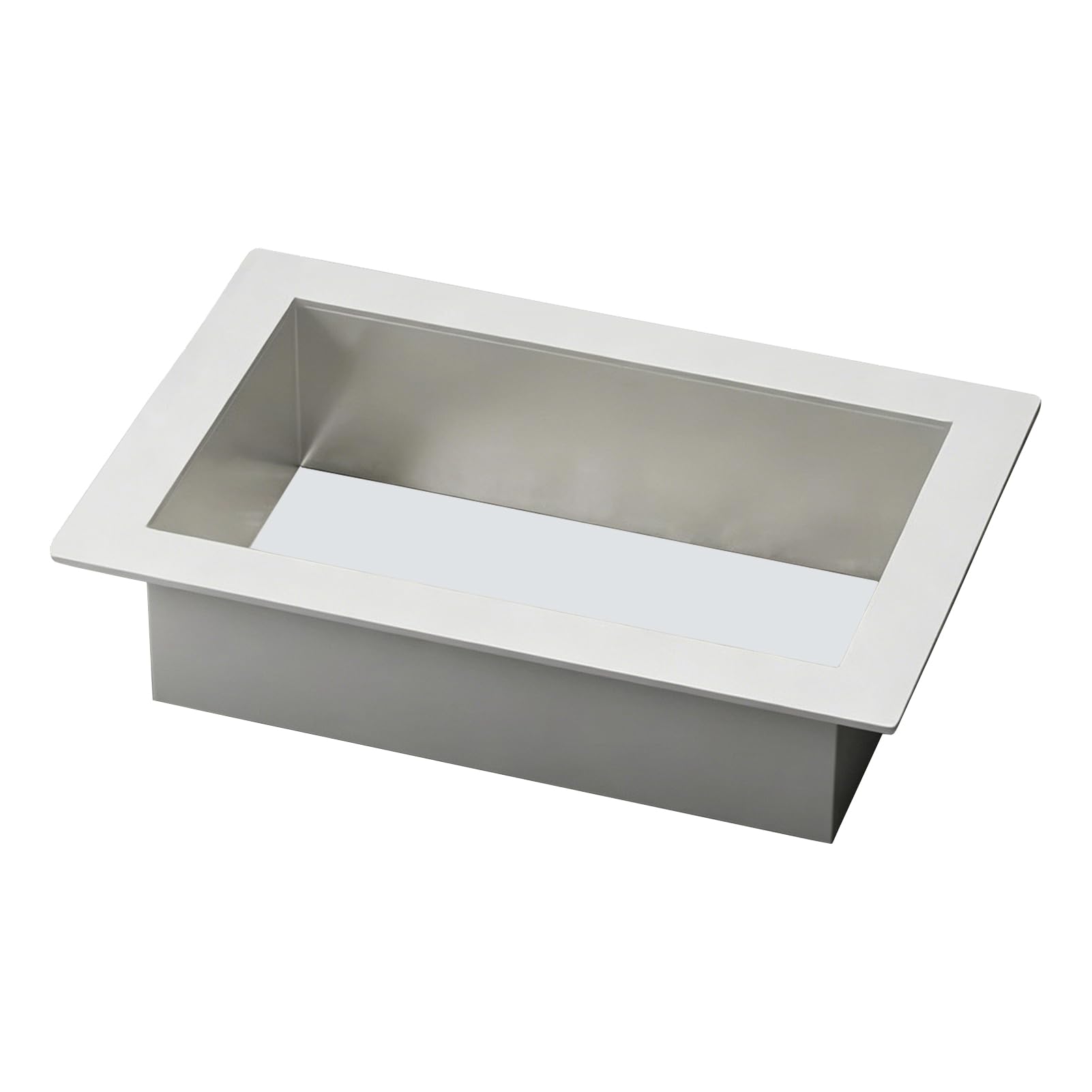 Cestino Rifiuti Banco Incassato, Cestino Rifiuti Acciaio Inox