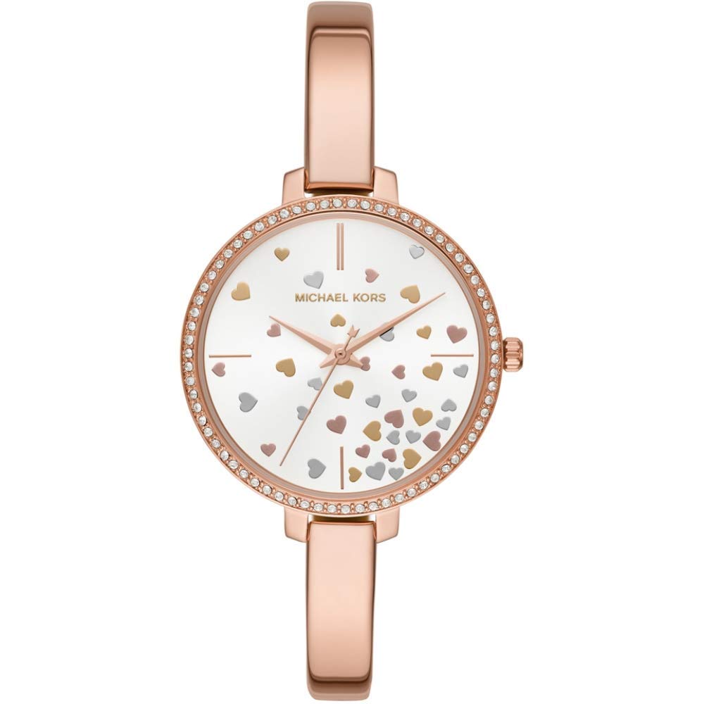 Michael Kors Reloj Jaryn de Acero Inoxidable Dorado Rosa para Mujer MK3978