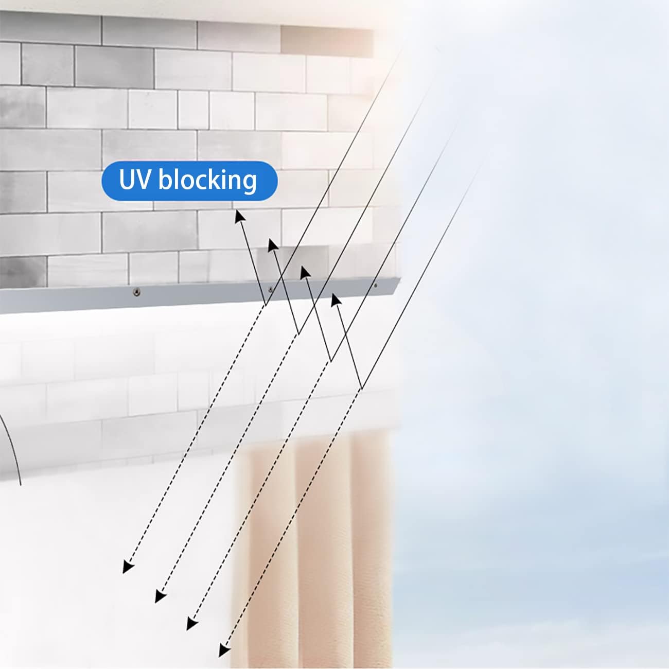 Front Door Canopy Outdoor Awning,Outdoor Porch Awning Window Garden Canopy Front/Back Door Cover,for Door or Balcony, Garden, Terrace (40x70cm/16x28in)