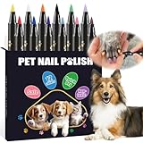 Dog Nail Polish Pens Quick Dry,12 Colors Pet Nail...