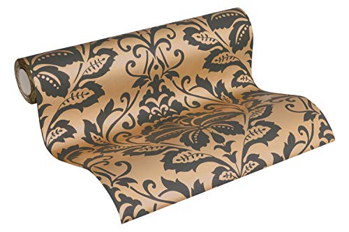 A.S. Création Barocktapete Attractive Tapete mit Ornamenten Vliestapete gold grau matt glänzend strukturiert 369104