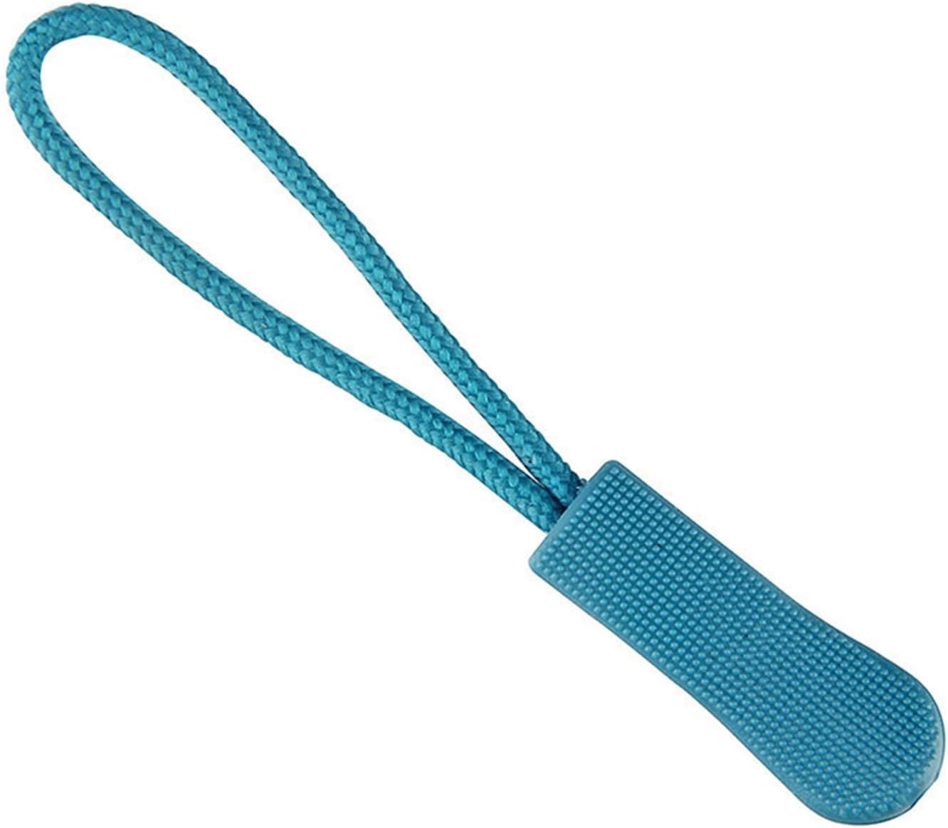 50 Pcs Cordon de Couleur Fermeture à Glissière Tirette Sac à Dos Tactique Zip Puller DIY Fermeture à Glissière Tête Corde (Couleur : Gris) (Color : Blu)
