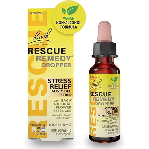 RESCUE Bach Remedy Dropper 10mL, Natural Stress Relief, Homeopathic Flower Essence, Vegan, Gluten & Sugar-Free, Non-Habit Forming (Non-Alcohol Formula) Cover