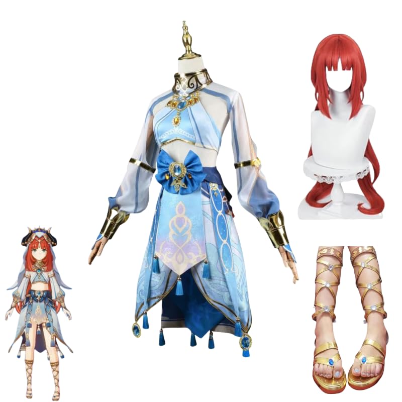 Amazon.co.jp: 原神 ニィロウ コスプレ衣装 げんしん 衣装 ウィッグ 靴 