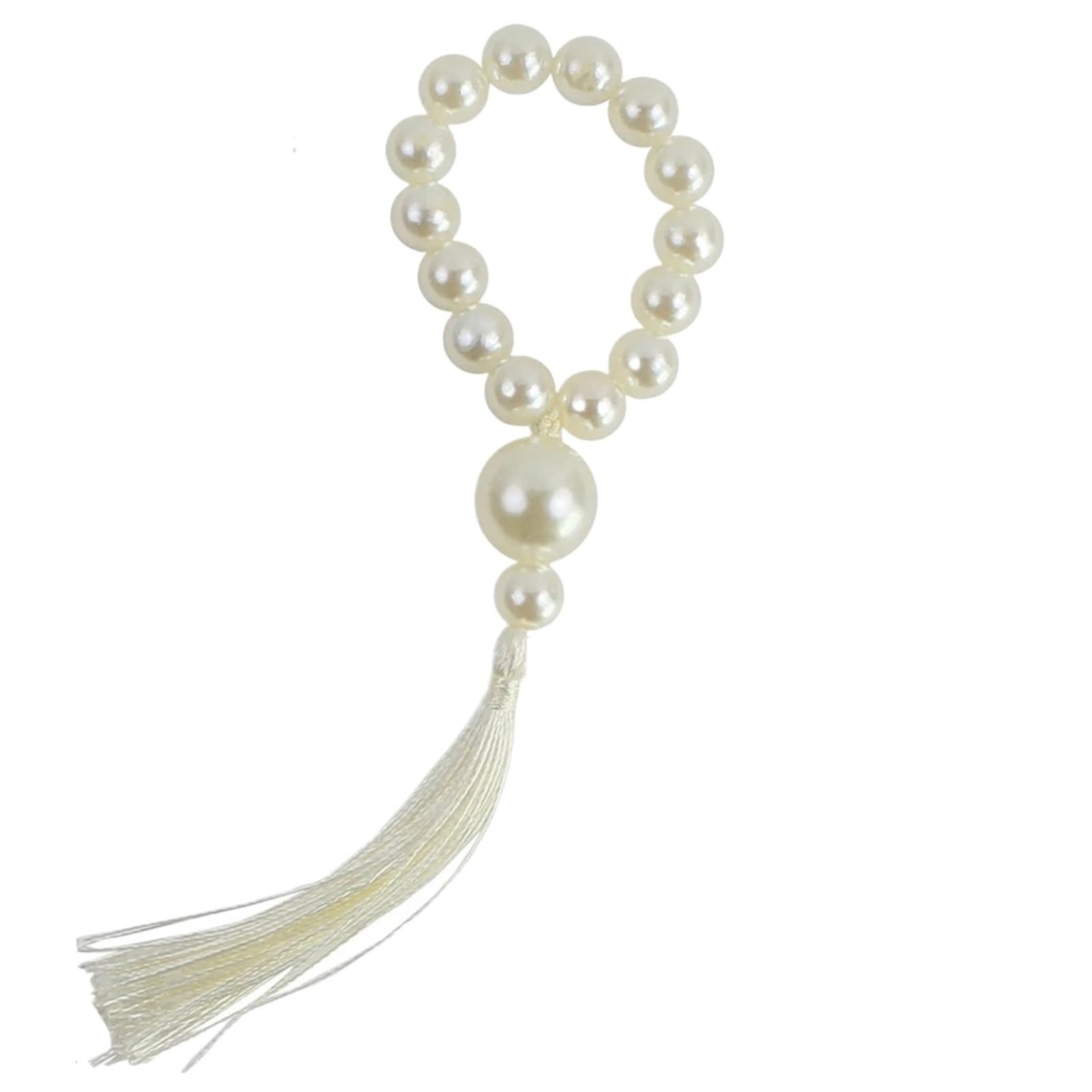 Pearl Napkin Rings 12pcs with Tassels for Christmas Wedding Party Table Decor