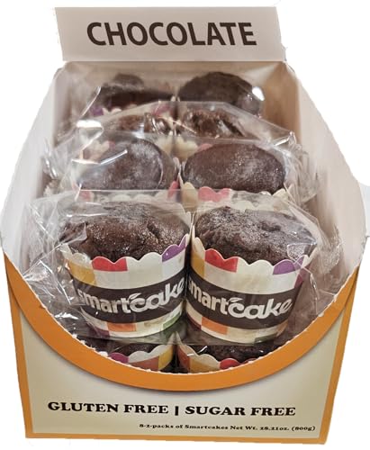 Smart Baking Company Smartcake, Sugar Free, Gluten Free, Low Carb, Keto Dessert (Chocolate, 16 CT)