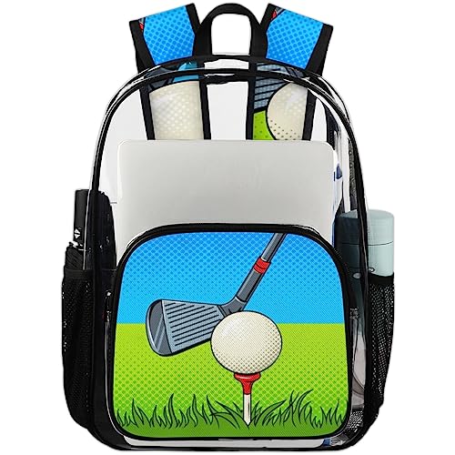Mochila de golf transparente anti roturas con correa reforzada ergonomica