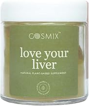 Cosmix Love Your Liver - Milk Thistle, Bhumi Amalaki & Turmeric Superfood Blend | Liver Detox Supplement | Support Liver & Kidney Health| No Preservatives, Plant Based | 60g-40 servings 40 days Pack