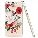 Iphone 6 Case,FEIKESI Iphone 6 Soft Flexible TPU Transparent Skin Scratch-proof Protective Case Cover Skin for Iphone 6 (4.7-inch)- Dahlia