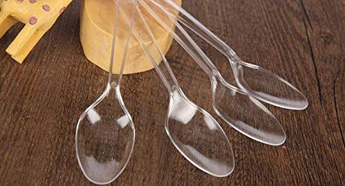 Ericotry HRU51335 500 Pcs Disposable Plastic Mini Lovely Dessert Ice Cream Tasting Spoon Supermarket Household Tasting Spoon 1 Box thumb #6