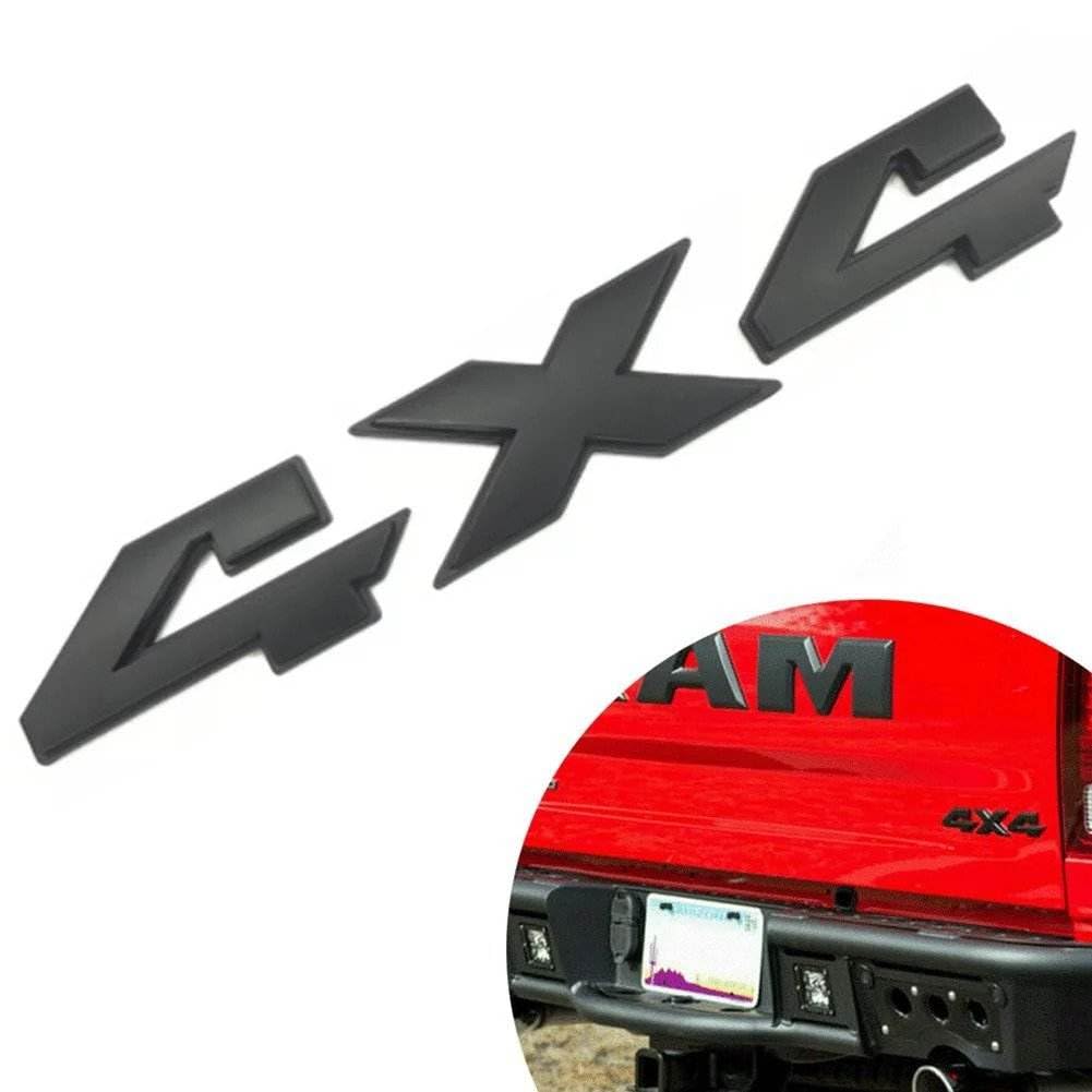 AutoTrends 4X4 Black Jeep Off Road Mania Metal Badge Emblem Decal Sticker Logo