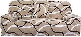 Sourcingmap Stretch Sofa Slipcover Elastic Sofa Cover Chair Loveseat Furniture Slipcovers Washable Floral Couch Cover, Large