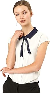 blusas con corbata para mujer