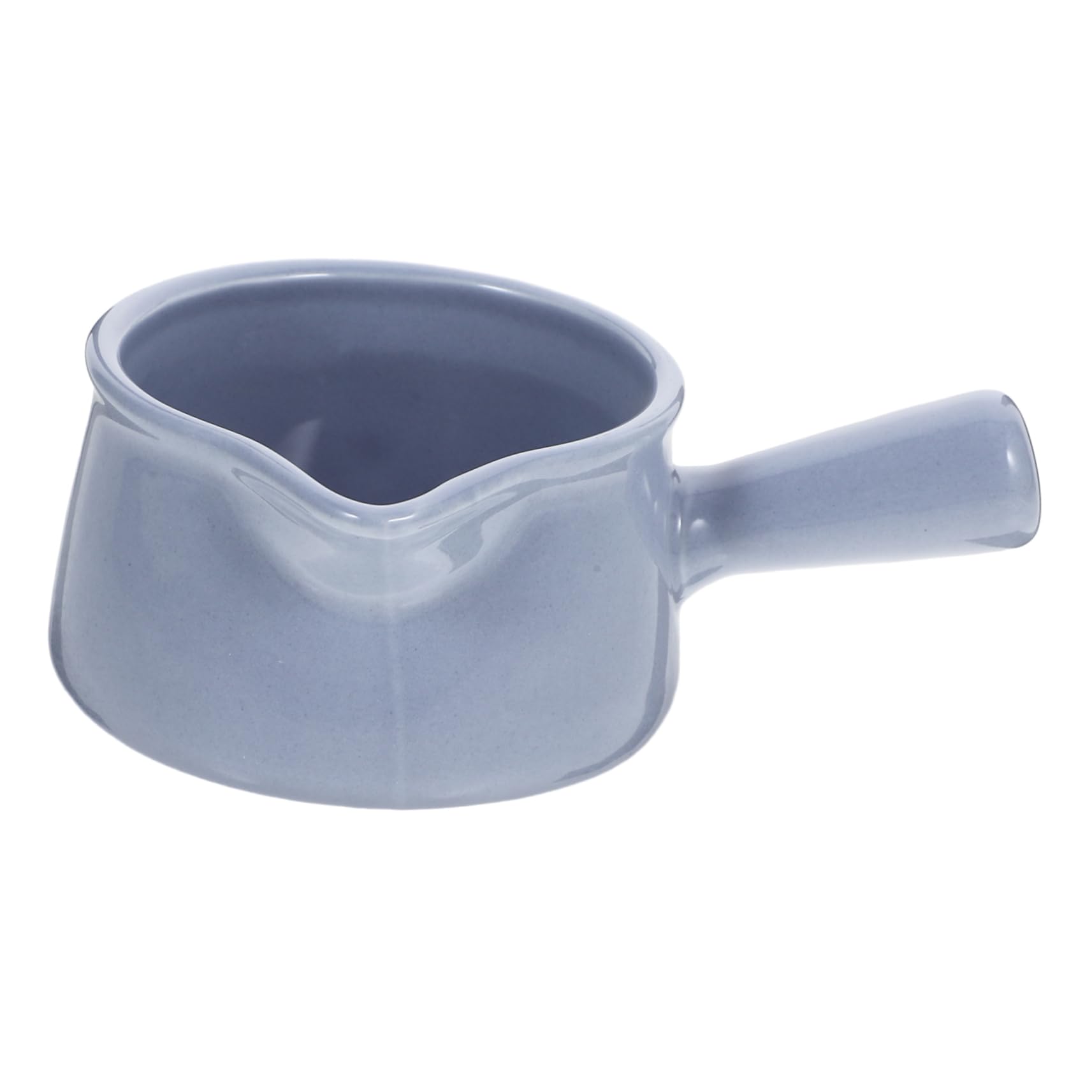 Mikinona Buttercream Creami Syrup Water Pitcher Water Jug Coffee Small Gravy Boat Mini Pitcher Multi-use Milk Pitcher Ceramic Cup Pitcher for Sauce Ceramic Pitcher Cream Jug Grey Ceramics