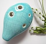 Joy 6 Holes Soprano C Joy Jade Crackle Glaze Ceramic Ocarina - Dexterous, Easy to Learn, Good for...