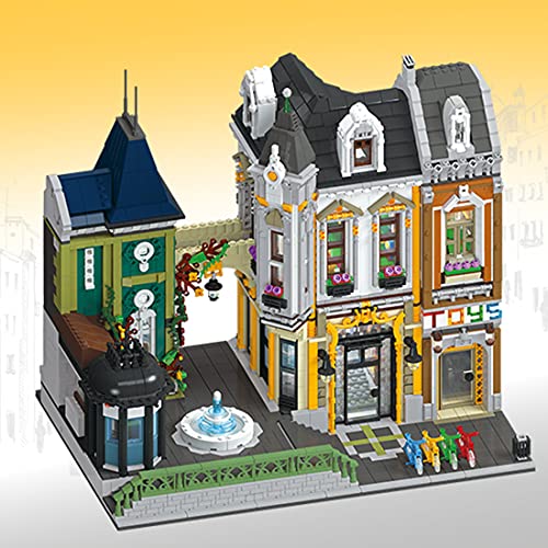 Mocdiy Haus Bausteine, Spielzeugladen Architektur Modell Bausatz, 5290+Teile Europäische Straßenansicht Modular Building… – Bild 5