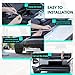 2Pcs Car Grille Protection Net,High-Density Front Grill Air Intake Dustproof Net,Preventing Stones,Dirt And Leaves From Flying Into The Automotive Engine Space,Exterior Accessories For Most Car(Black)