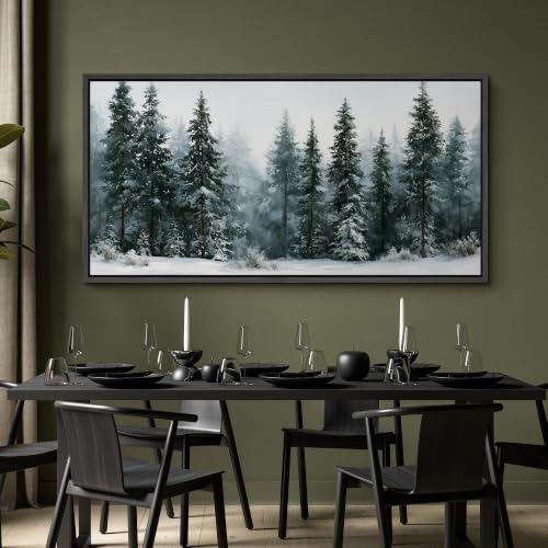 Image of MUDECOR Extra Large Framed Canvas Print Wall Art Pine Art for Living Room