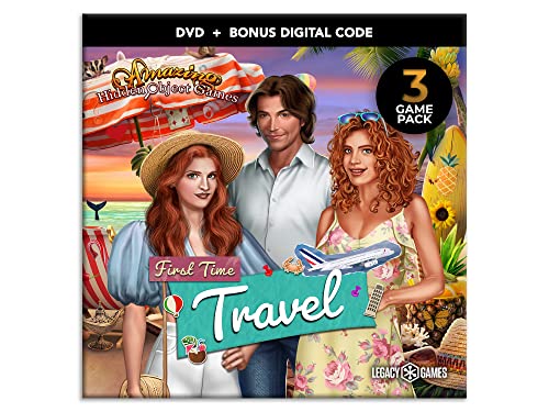 Amazing Hidden Object Games for PC: First Time Travel, 3 Game DVD Pack + Digital Download Codes (PC)