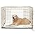 Lords & Labradors Deluxe Dog Crate in Gold (XXLarge 48", Gold)