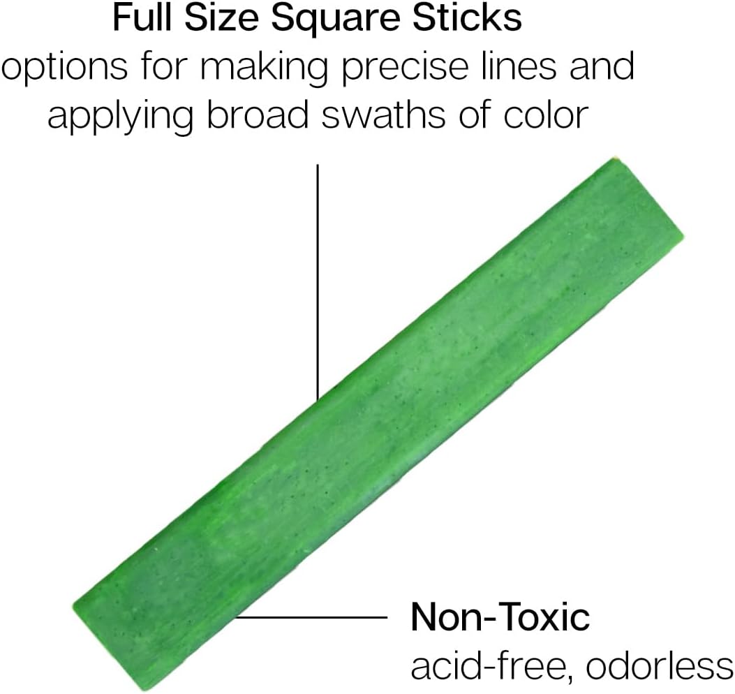 Pastels Studio Colored Square Chalk 24 Piece