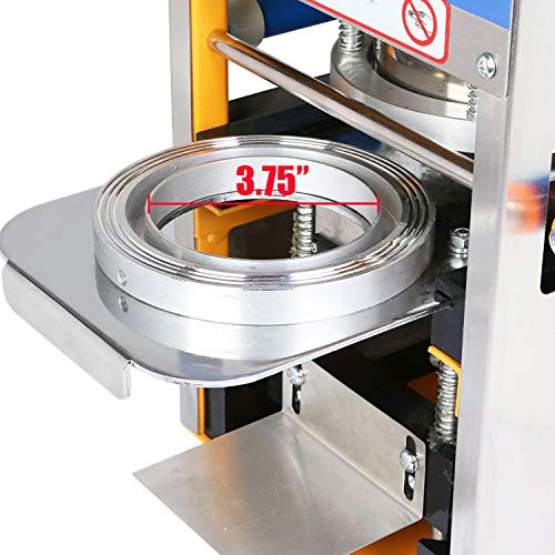 Automatic Bubble Tea Cup Sealing Machine 110V 400-600Cups/H Fruit Juice Plastic Drink Cup Sealer #TOP3