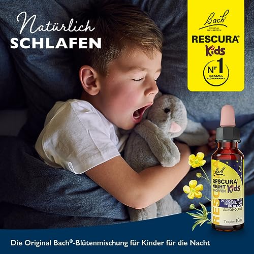 Bach RESCURA Kids Night Bachblüten Tropfen I 10 ml I Bachblütenmischung für Kinder für die Nacht I ehemals Rescue das Original