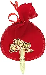 Pêndulo de aço Dourado Radiestesia e Radiônica Obter Respostas