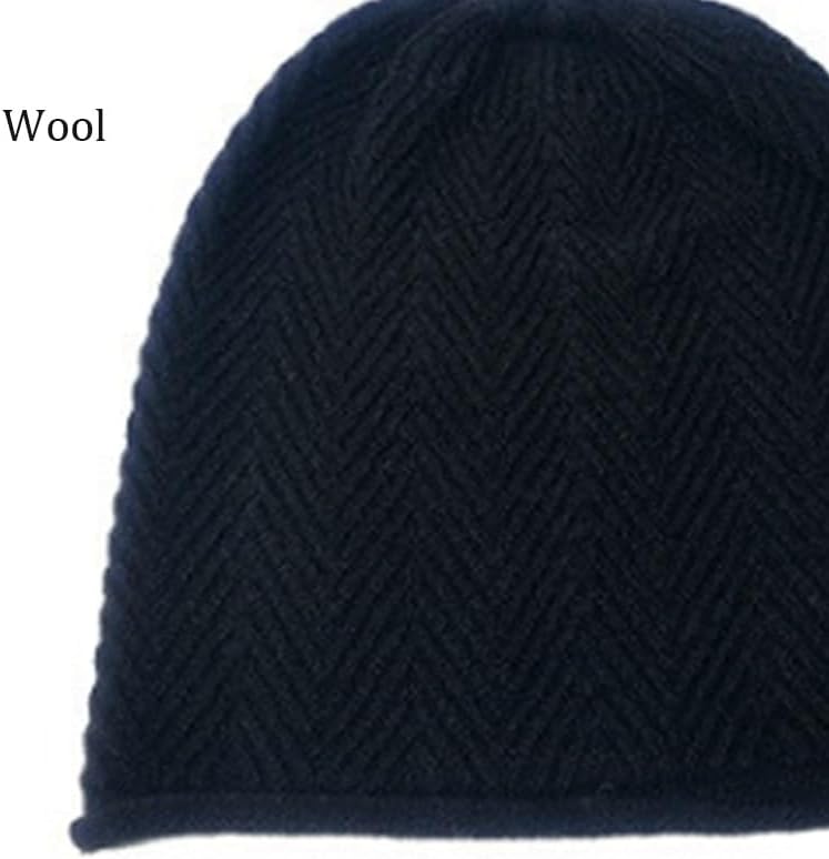 Women's Wool Knitted Hat Versatile Ear Protection Warm Woolen Hats