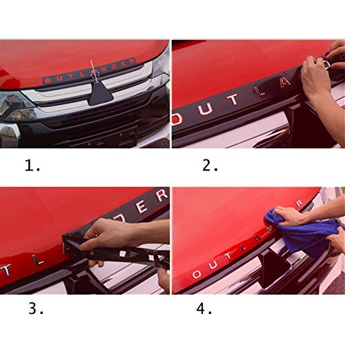 NEW 3D For Mitsubishi Outlander Accessories Car Decal Sticker Emblem Letter2023