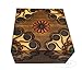 Polish Handmade Wooden Trick Secret Puzzle Box Floral Linden Wood Keepsake Jewelry Box