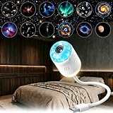 KoudHug 2-in-1 Galaxy Ocean HD Smart 5D Holographic Night Light Projector