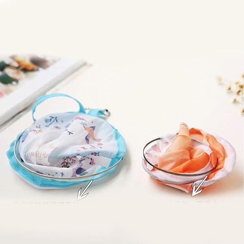 Miniatura 5 de NUOBESTY Ventilador plegable de estilo japonés, ventilador redondo plegable de mano, ideal para decoración de cumpleaños de boda, 4 piezas