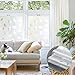 ColorfulHall Butterfly Frosted Glass Window Film Window Privacy Film,Bathroom Decor Privacy Window Film Day and Night Static Cling 90% UV Heat Blocking Window Clings(17.5X78.7 inch)