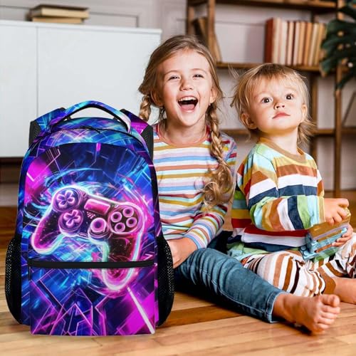 School Backpack for Boys - 17 Inch Gamer Backpacks for Kids Elementary - Gaming Student Bookbag for Ages 8-103