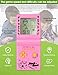 3.5-inch Large Screen Brick Game Console Building Block Game Racing/Tank Game Built-in 26 Classic Games Nostalgic Puzzle (Pink)
