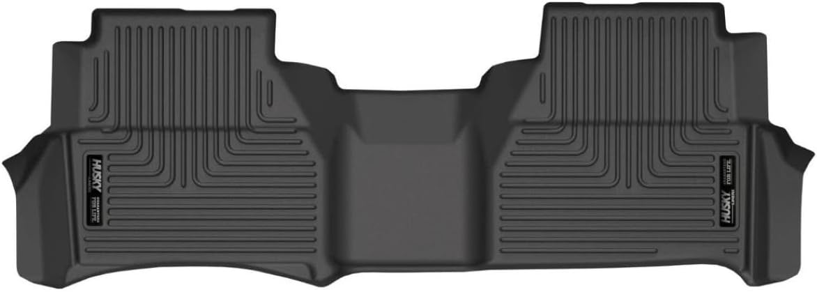 Alfombrillas Husky Liners Weatherbeater | Solo se adapta a Nissan Frontier Crew CAB 2022-2026 | Segunda fila, 1 pieza negra - 14521